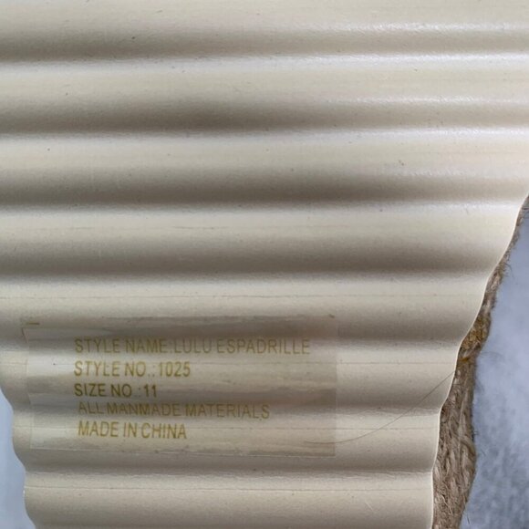 NWOT Electric Karma Size 11 navy blue lulu espadrille slides flats comfort shoes - Picture 8 of 8